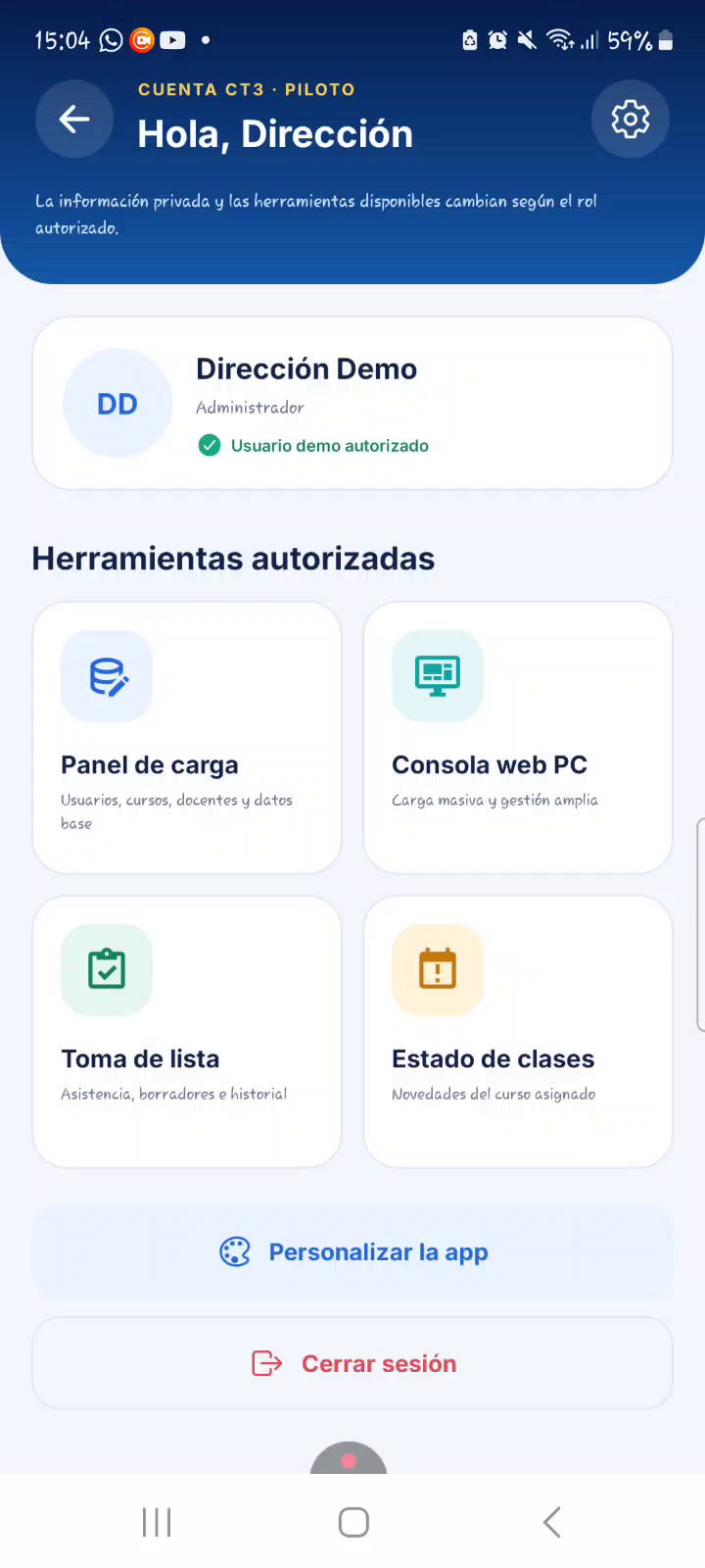 Perfil de dirección